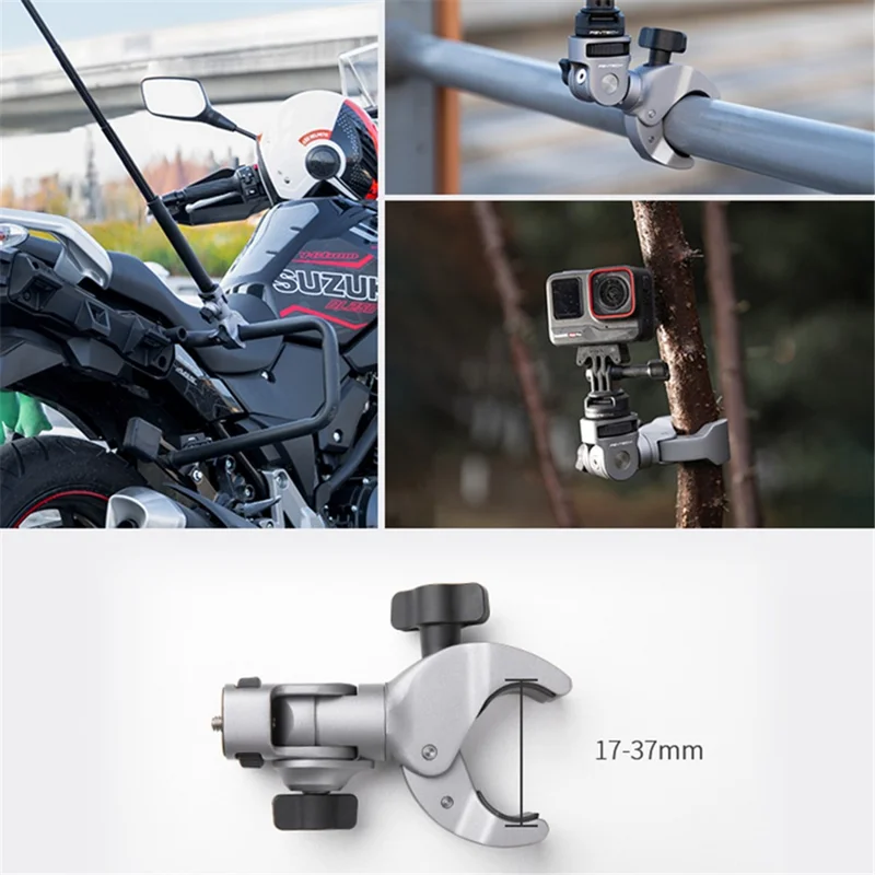 PGYTECH P-GM-171 Action Camera Heavy-Duty Clamp Mount for Motorcycle Creative Shooting