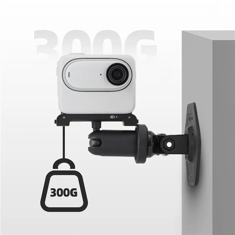 SUNNYLIFE DZ759 Para DJI Osmo Action 4 / Insta360 Go3 / GoPro Hero Montagem Adesiva Flexível Plana / Suporte Curvo para Câmera