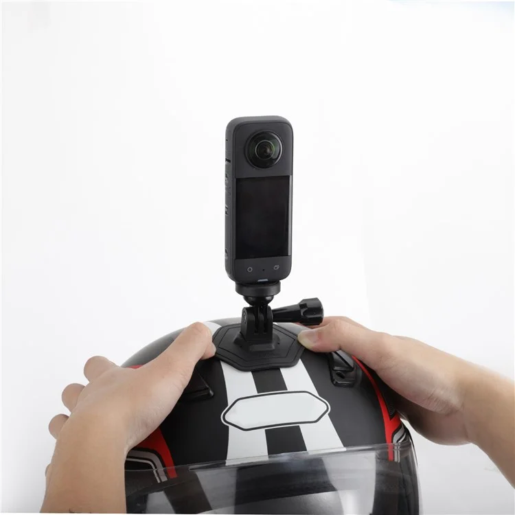SUNNYLIFE DZ759 Para DJI Osmo Action 4 / Insta360 Go3 / GoPro Hero Montagem Adesiva Flexível Plana / Suporte Curvo para Câmera