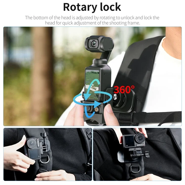 STARTRC 1132069 Magnetic Backpack Clip Flat Mount Bracket Compatible with Action Cameras