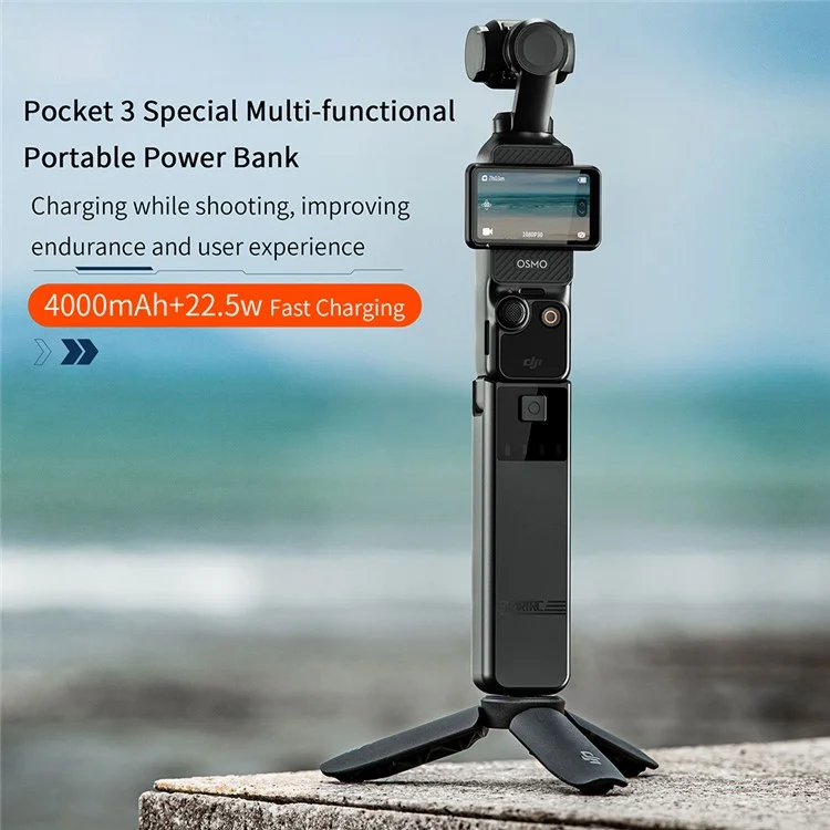 STARTRC 1132076 Für DJI Osmo Pocket 3 Ladekoffer Akku Action Camera Power Bank