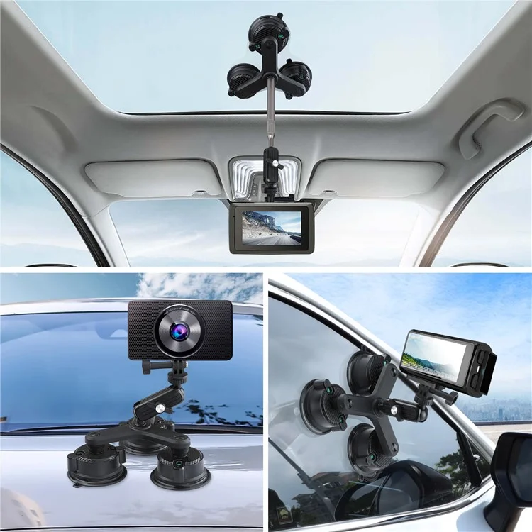 K01-3 Suction Cup Mount Action Camera Shooting Bracket Car Camera Support Stand