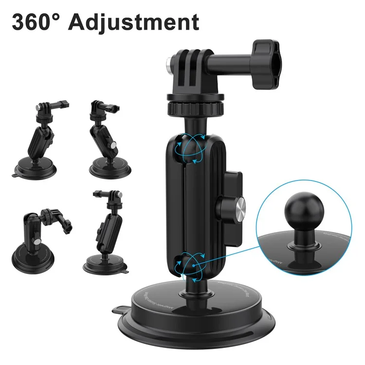 K03 Per Insta360 / GoPro Rotatable Action Camera Bracket Magnetic Suction Cup Mount Camera Support Stand