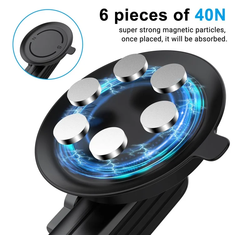 K03 Per Insta360 / GoPro Rotatable Action Camera Bracket Magnetic Suction Cup Mount Camera Support Stand