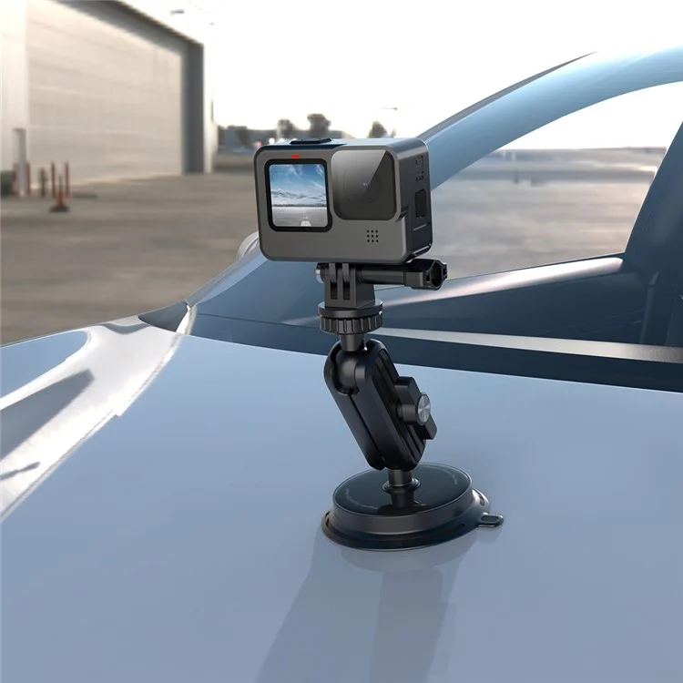 K03 Per Insta360 / GoPro Rotatable Action Camera Bracket Magnetic Suction Cup Mount Camera Support Stand