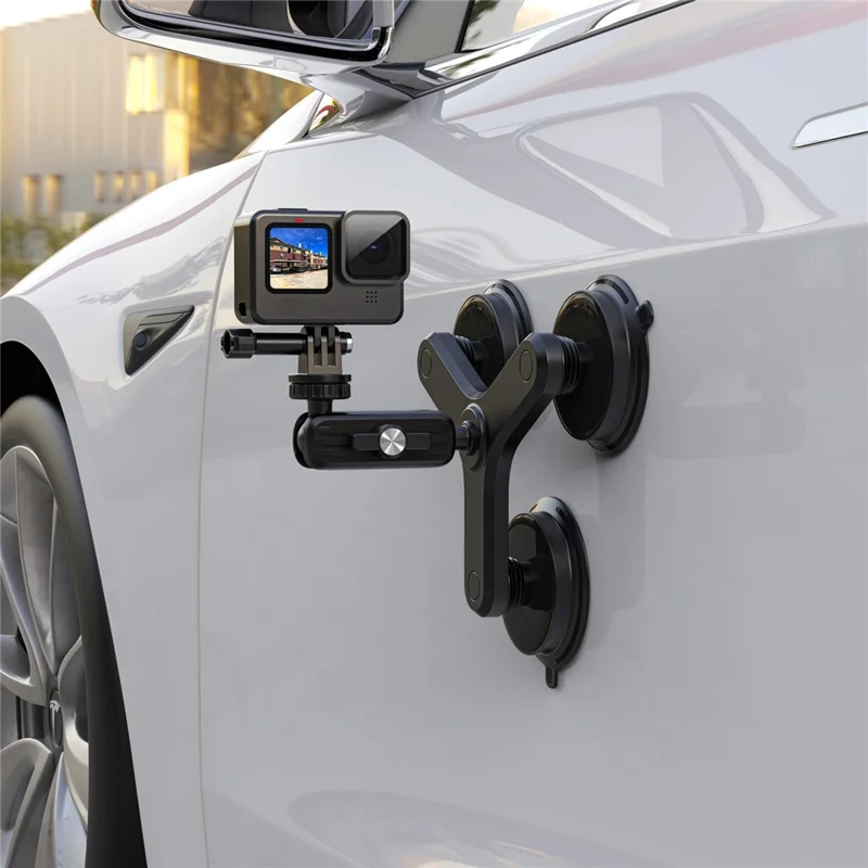 K03-3 Triple Magnetic Base Camera Magnetic Holder Mount with 360 Degree Rotating Ball Head