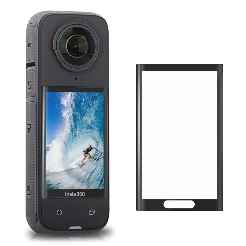 SUNNYLIFE IST-BHM798 Para Insta360 X4 Cámara Deportiva Protector de Pantalla de Cristal Templado Curvo
