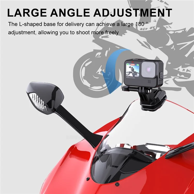 FLW429 Soporte de Cámara para Motocicleta con Abrazadera de Parabrisas