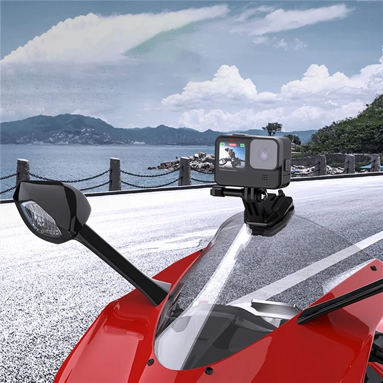FLW429 Soporte de Cámara para Motocicleta con Abrazadera de Parabrisas