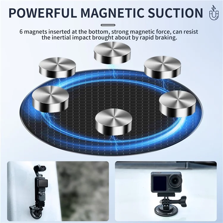 STARTRC 1137767 For DJI / GoPro / Insta360 Camera Magnetic Suction Base Stand