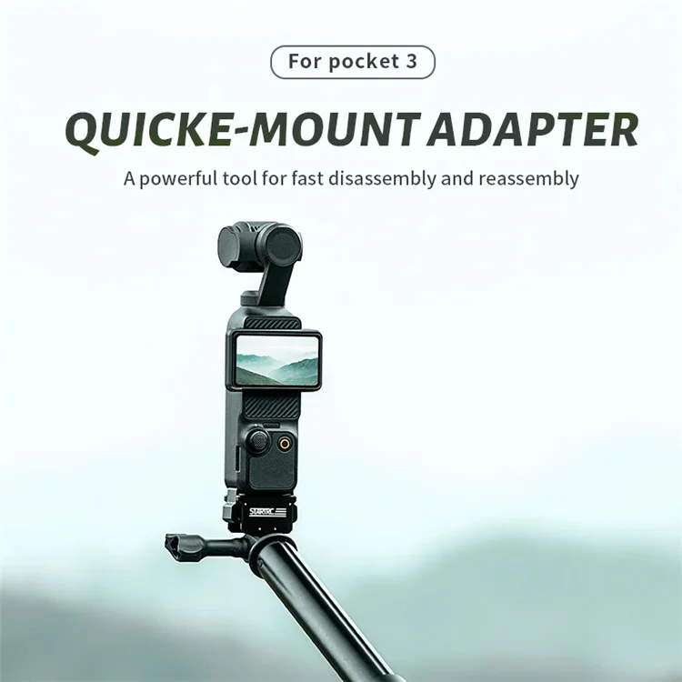 STARTRC 1138603 Für DJI Osmo Pocket 3 Sports Camera Magnetischer Schnellverschluss-Adapter Verbinder
