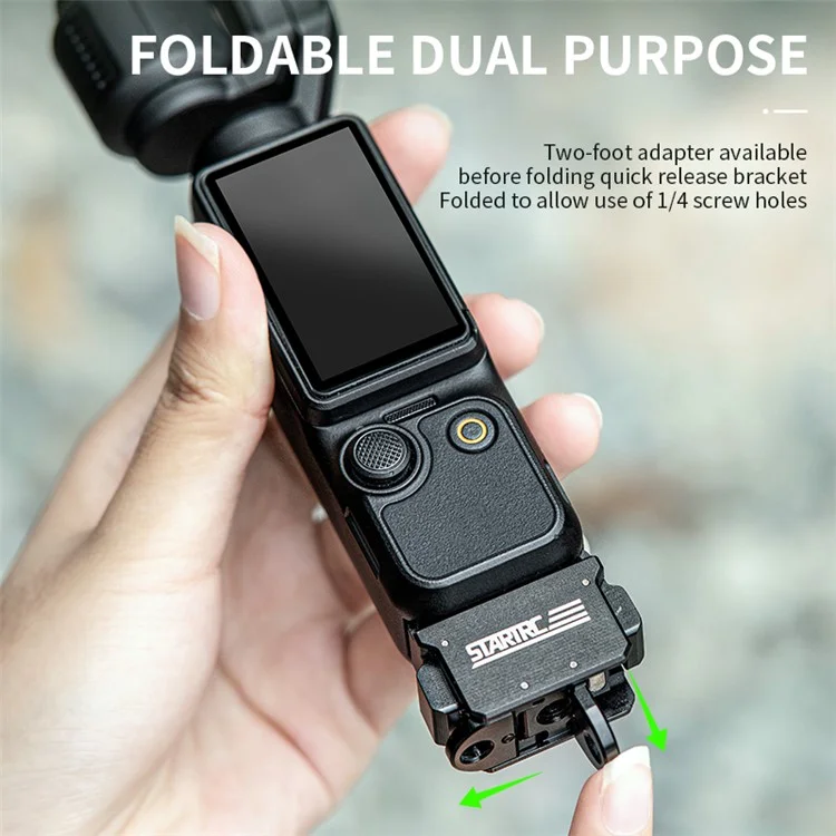 STARTRC 1138603 Für DJI Osmo Pocket 3 Sports Camera Magnetischer Schnellverschluss-Adapter Verbinder