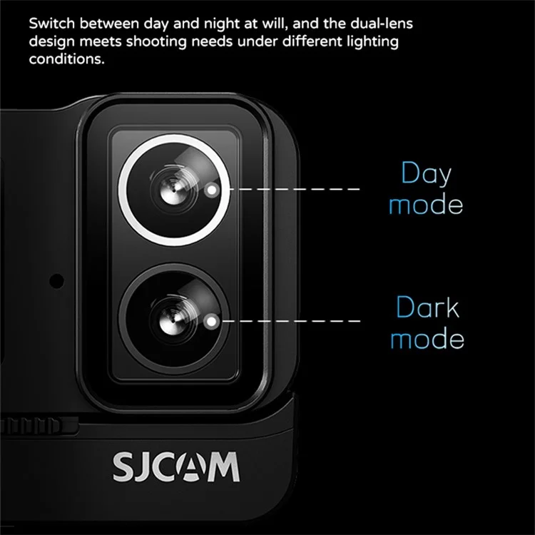 SJCAM SJ20 Caméra d'action 4K 30FPS à double objectif et double écran étanche aux sports