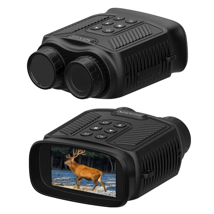 Binóculos de Visão Noturna DT59 HD Video com Câmera de Caça, Suporte para Cartão de Memória de 128GB - Preto