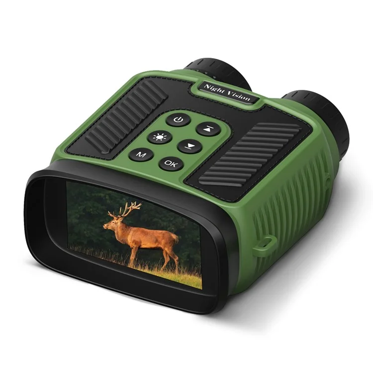 DT59 HD Video Binocular Night Vision Goggles Hunting Camera Support 128GB Memory Card Storage - Green
