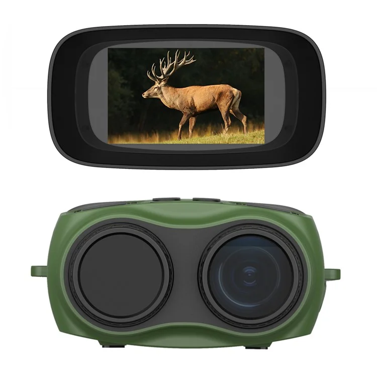 DT59 HD Video Binocular Night Vision Goggles Hunting Camera Support 128GB Memory Card Storage - Green
