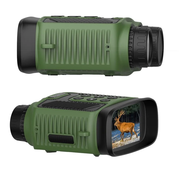 DT59 HD Video Binocular Night Vision Goggles Hunting Camera Support 128GB Memory Card Storage - Green