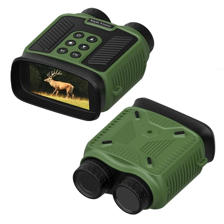 DT59 HD Video Binocular Night Vision Goggles Hunting Camera Support 128GB Memory Card Storage - Green