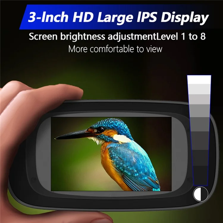 DT59 HD Video Binocular Night Vision Goggles Hunting Camera Support 128GB Memory Card Storage - Green