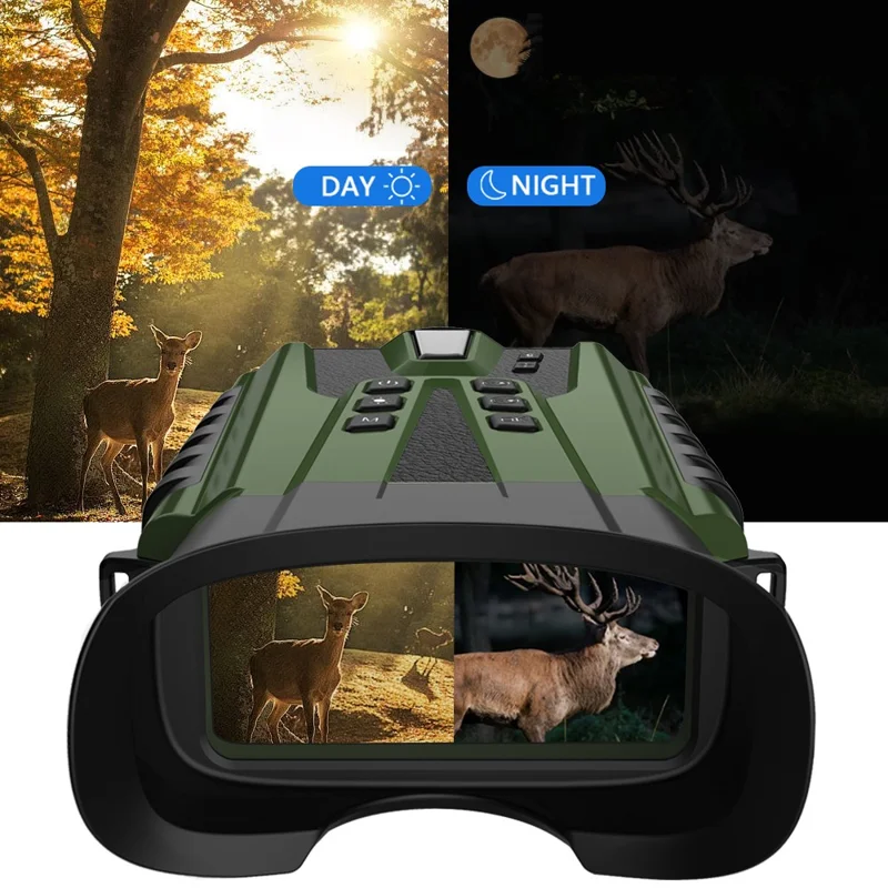 DT49 HD Photo Bird Watching Binoculars Full Color Night Vision Digital Telescope - Black