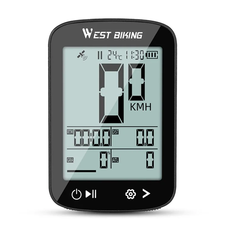 WEST BIKING YP0702113 GPS-велокомпьютер беспроводной цифровой спидометр для горного велосипеда Одометр (сертифицирован CE)