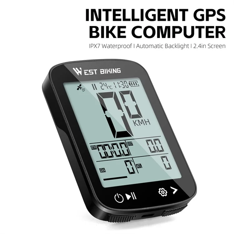WEST BIKING YP0702113 GPS-велокомпьютер беспроводной цифровой спидометр для горного велосипеда Одометр (сертифицирован CE)