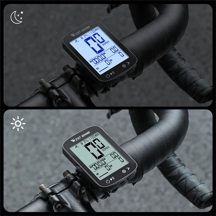 WEST BIKING YP0702113 GPS-велокомпьютер беспроводной цифровой спидометр для горного велосипеда Одометр (сертифицирован CE)