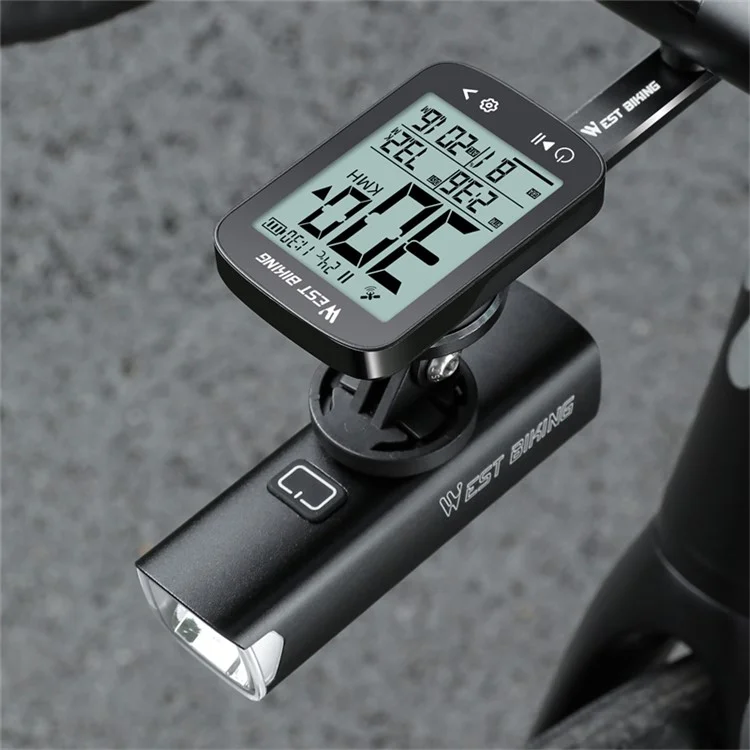 WEST BIKING YP0702113 GPS-велокомпьютер беспроводной цифровой спидометр для горного велосипеда Одометр (сертифицирован CE)
