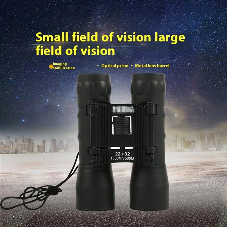 Binoculares 22X32 Alta Definición Óptica Gran Ocular Telescopio para Exteriores