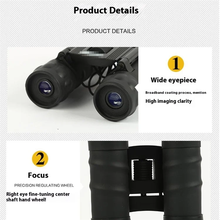 Binoculares 22X32 Alta Definición Óptica Gran Ocular Telescopio para Exteriores
