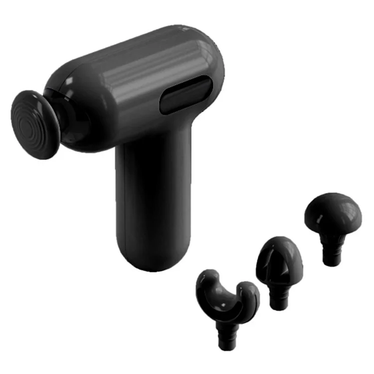 H05 6 Speeds High Frequency Vibration Mini Massage Gun Portable Handheld Deep Tissue Massager - Black