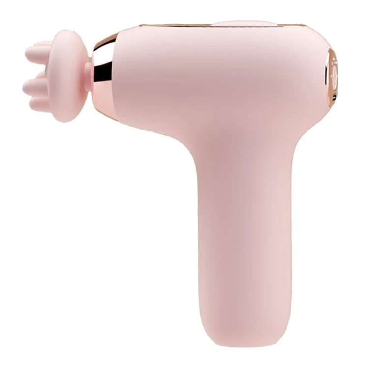 H25 Mini Pistola per Massaggi 5 Velocità Basso Rumore Portatile Alta Frequenza Vibrazioni Rilassante Muscolare - Rosa