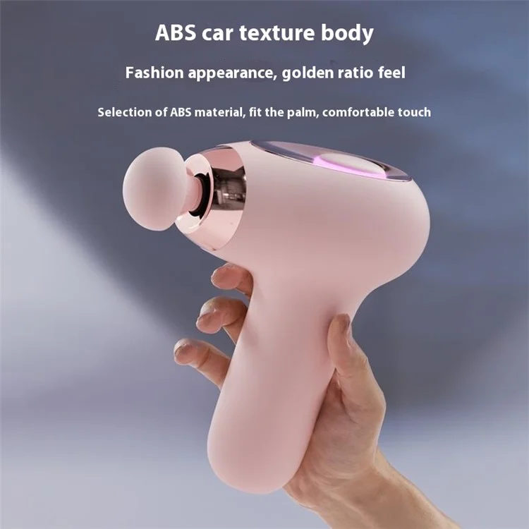 H25 Mini Pistola per Massaggi 5 Velocità Basso Rumore Portatile Alta Frequenza Vibrazioni Rilassante Muscolare - Rosa