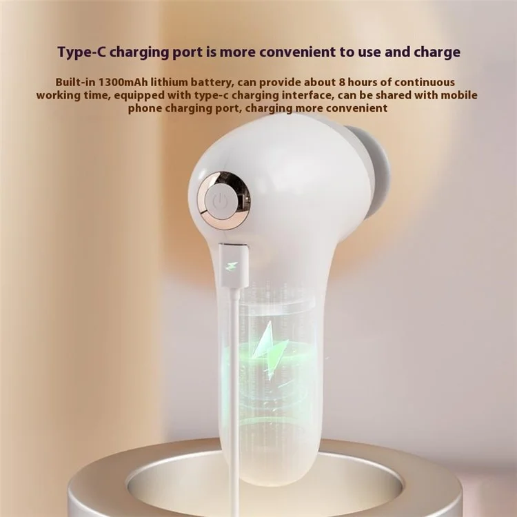 H35 Tragbarer Hochfrequenz-Vibrationsmassager zur Muskelentspannung 5 Geschwindigkeiten einstellbar Mini-Massagepistole - Lila