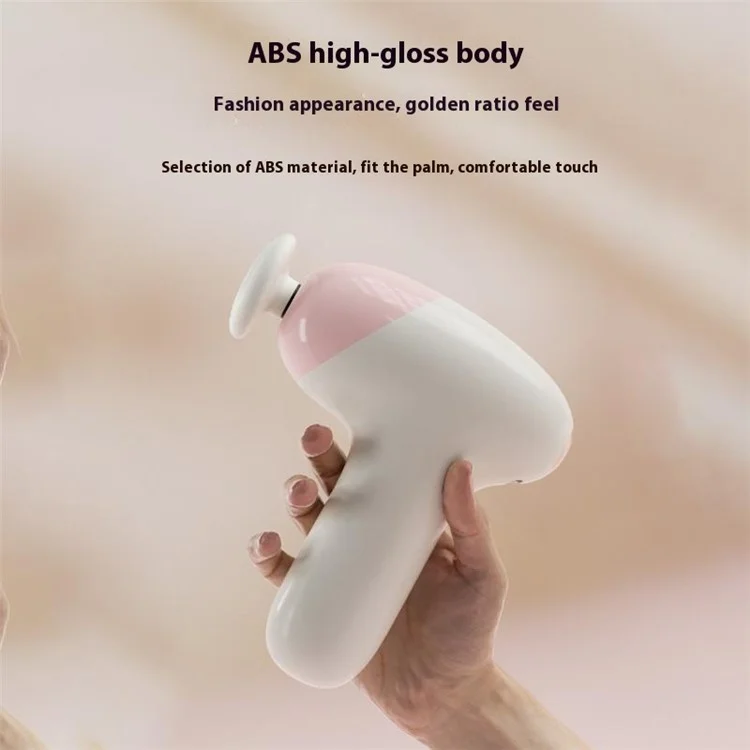 H35 Tragbarer Hochfrequenz-Vibrationsmassager zur Muskelentspannung 5 Geschwindigkeiten einstellbar Mini-Massagepistole - Lila