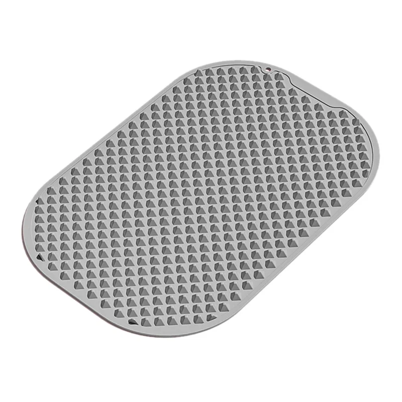 Foot Massage Mat Silicone Acupressure Board for Reflexology Pressure Point Therapy, Size S: 51 x 39cm - Grey