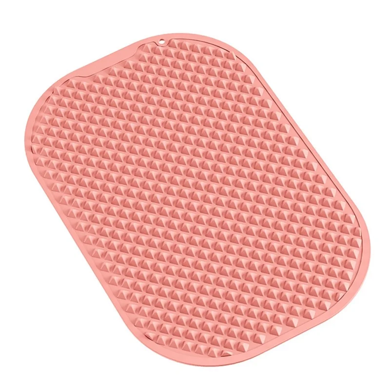 Foot Massage Mat Silicone Acupressure Board for Reflexology Pressure Point Therapy, Size L: 60 x 40cm - Pink