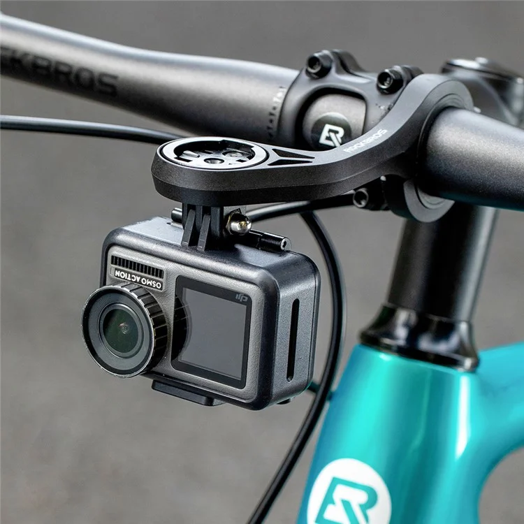 Suporte para Computador de Bicicleta ROCKBROS para Guidão, Suporte de Nylon para Câmera Esportiva e Luz de Bicicleta de Estrada