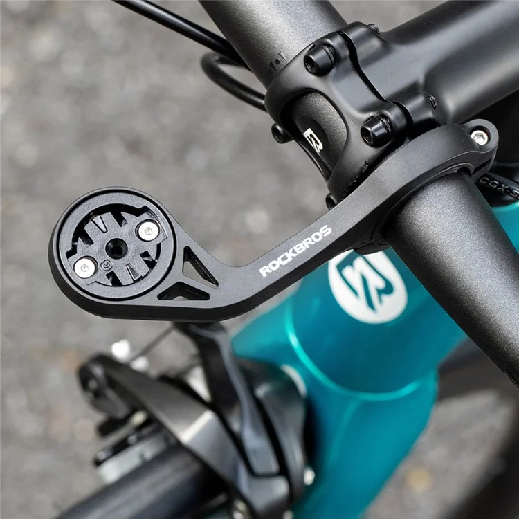 Suporte para Computador de Bicicleta ROCKBROS para Guidão, Suporte de Nylon para Câmera Esportiva e Luz de Bicicleta de Estrada
