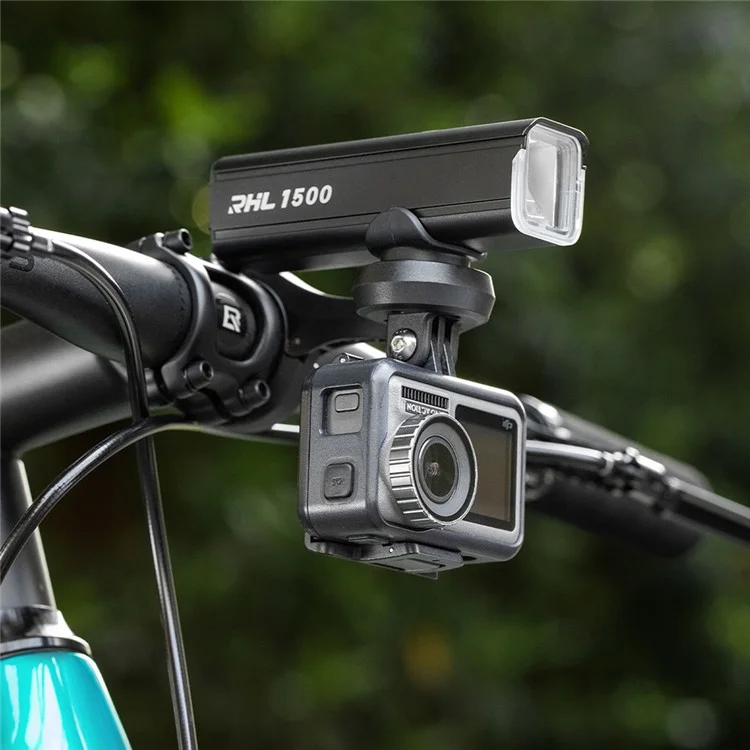 Suporte para Computador de Bicicleta ROCKBROS para Guidão, Suporte de Nylon para Câmera Esportiva e Luz de Bicicleta de Estrada