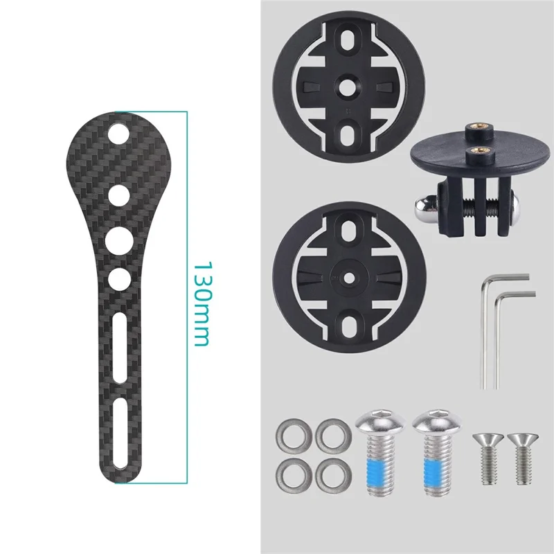 103385 130mm Carbon Fiber Bike Computer Mount Bicycle Handlebar Sports Camera Extension Bracket
