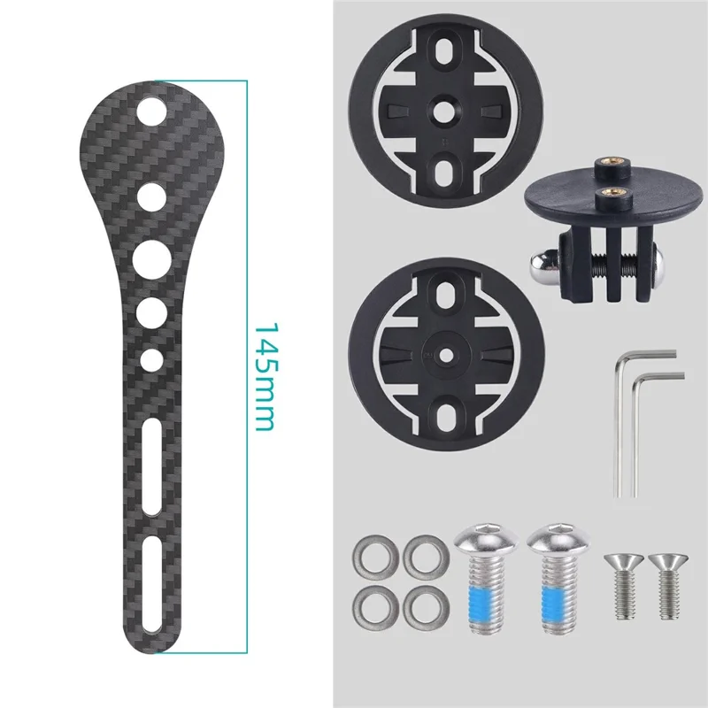 103385 145mm Carbon Fiber Bike Computer Mount Bicycle Handlebar Sports Camera Extension Bracket