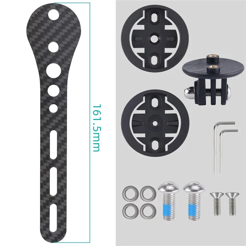 103385 161.5mm Carbon Fiber Bike Computer Mount Bicycle Handlebar Sports Camera Extension Bracket