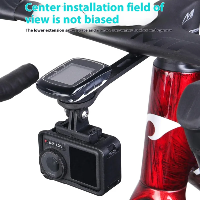 103385 161.5mm Carbon Fiber Bike Computer Mount Bicycle Handlebar Sports Camera Extension Bracket