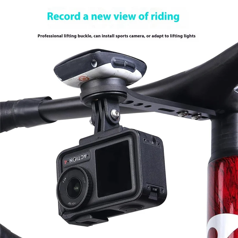 103385 161.5mm Carbon Fiber Bike Computer Mount Bicycle Handlebar Sports Camera Extension Bracket