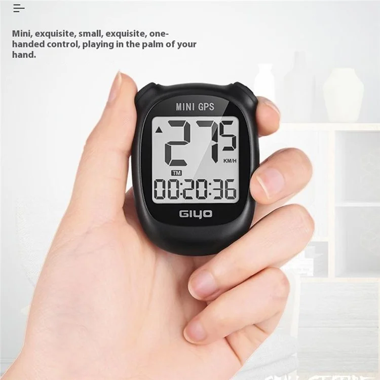 GIYO M3 Bicycle Computer GPS Waterproof Wireless Speedometer Odometer with Backlit for Road Cycling - Black