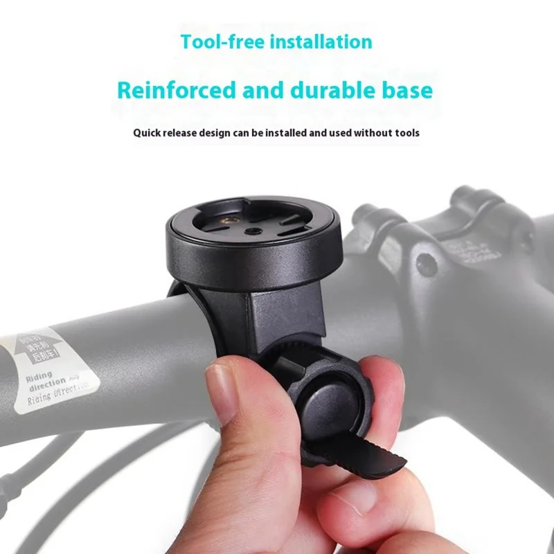 Supporto per Computer da Manubrio Bici con Staffa per Luce Posteriore per Tubi da 12-35mm di Diametro