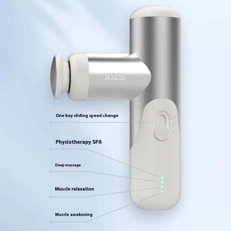 KICA mini3 Portable Massage Gun Mini Handheld Muscle Relaxer Percussion Massager Fascia Gun - White