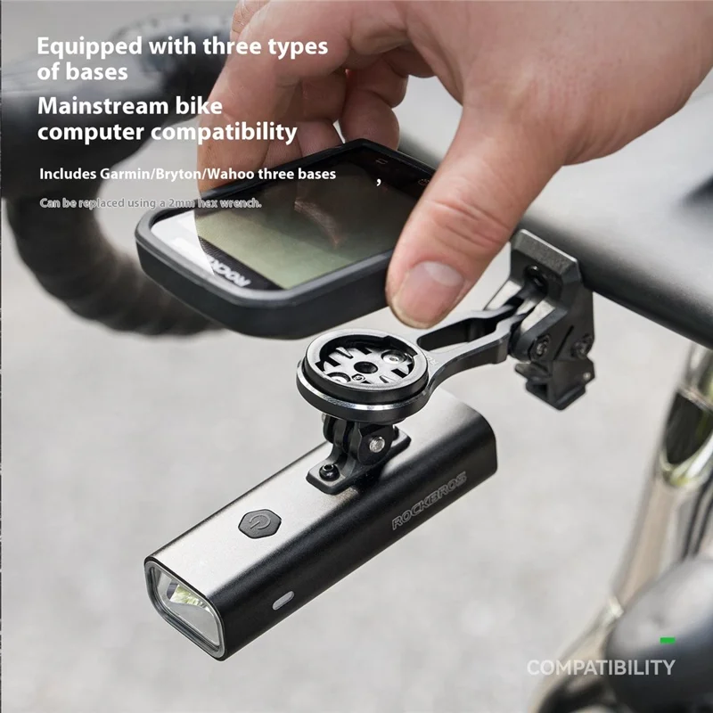 ROCKBROS Für Trek Lenkerhalterung aus Aluminiumlegierung - Integrierter Fahrradcomputer-Halter mit 3 Befestigungsbasen