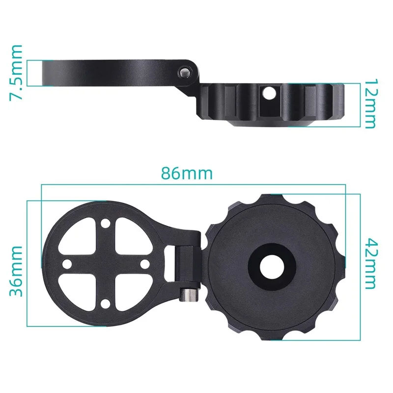 Bike Computer Mount for Apple AirTag / Huawei Tag Holder Road Bike Stem Cap Speedometer Extension Bracket